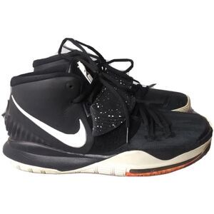 Nike Kyrie Irving 6 Shoes Men's Sz 11 Sneaker Shoes Jet Black/White BQ4630-001